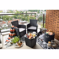 Keter Set Balcon IOWA Graphite - Vue supplémentaire 8