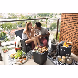 Keter Set Balcon IOWA Graphite - Vue supplémentaire 9