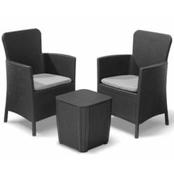 Mobilier pour balcon Miami 5 pcs Graphite 223815 Keter