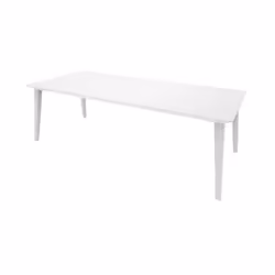 Table 2 en 1 - Grâce a son rallonge de 78cm, idéale pour 6 ou 10 personnes - Design contemporain - En résine de synthese : po ...