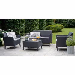 Jeu de canapés de jardin 8 pcs Salemo Graphite 236629 Keter - Graphite