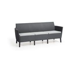 Canapé 3 places salemo Graphite - Keter