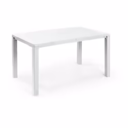 Keter Table de jardin d'extérieur en résine plastique Blanc rectangulaire 147x90 cm KETER TABLE JULIE BLANC La forme simple e ...