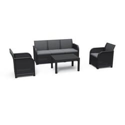 Keter 249587 ensemble de meubles de jardin Graphite, Gris