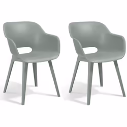 D'un design élégant, la chaise d'extérieur Akola Early Dew de la marque Keter est le choix idéal pour mettre en valeur votre  ...