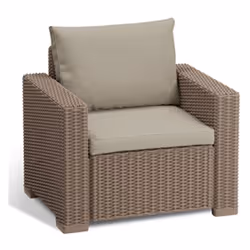 Du petit matin jusqu'à tard le soir, détendez-vous et détendez-vous en tout confort avec les fauteuils California. Le style r ...