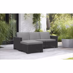 Keter 17212692 ensemble de meubles de jardin Graphite, Gris