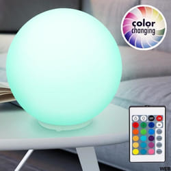Lampe sphère de table lumière LED 16 couleurs sélectionnables avec télécommande Grundig