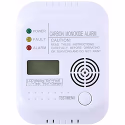 détecteur de monoxyde de carbone. avec sirène puissante. détection électrochimique. sirène de 85db. écran lcd rétro-éclairé.  ...