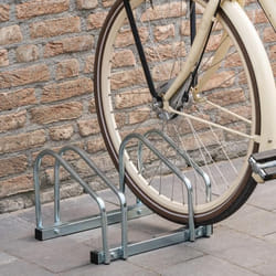 Porte-vélos - Dunlop - Modèle mural - Aluminium - 2 vélos - Argent