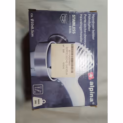 Support Sèche-Cheveux Alpina - Acier Inoxydable Donnez du style à votre salle de bain tout en gagnant de l'espace grâce au su ...