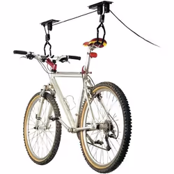 Support de levage pour vélo de toit - DUNLOP - Crochets de fixation - Noir - Adulte - Jusquà 20 kg