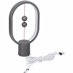 Lampe elliptique magnétique Balance - GRUNDIG - Gris - Allumage magnétique - Design moderne et minimaliste