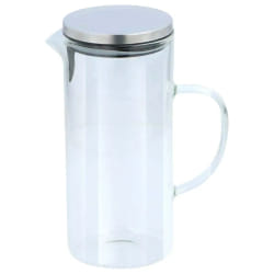 Alpina Pichet en Verre Borosilicate 1.3L Couvercle Hermétique Étanche avec Filtre Transparent