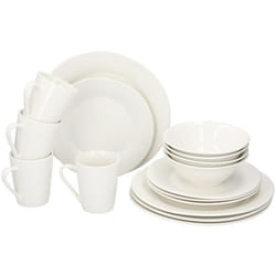 alpina Assiettes Service de Table 4 Personnes - Service dAssiettes et Bols en Faïence - Assiettes Plates Assiettes à Dessert