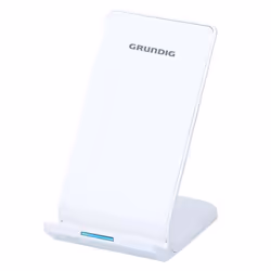 Chargeur sans fil - GRUNDIG - Chargeur de téléphone - Compatible vertical/horizontal - Couleur blanche - USB