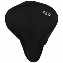 Housse de selle de vélo - Dunlop - Mousse à mémoire de forme - Noir - 26x235 cm - 150 g