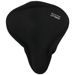 Housse de selle de vélo - Dunlop - Mousse à mémoire de forme - Noir - 26x235 cm - 150 g