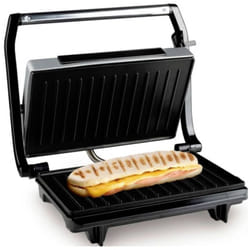 Alpina - Switzerland 871125218207 électrique Grill à contact revêtement anti-adhésif, rabattable noir