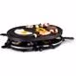 Appareil à raclette 8 personnes 1200W Polyvalent Grill + Raclette Revêtement Anti-adhésif Poelons et spatules 230V ALPINA - T ...