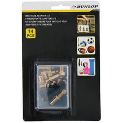 Kit dadaptateurs pour valve de vélo - DUNLOP - 14 pièces - Jaune - Adulte - Mixte