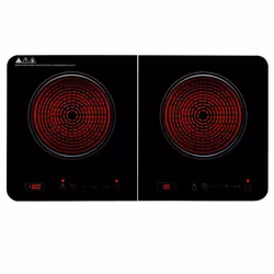 Plaque de cuisson Induction 3500W 2 feux ALPINA Réchaud double Thermostat réglable 60 à 240°C