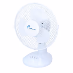 Ventilateur de table - Lifetime Air - Ø23cm - 2 vitesses - Oscillation automatique - Blanc