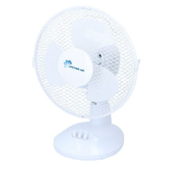 Ventilateur de table - Lifetime Air - Ø23cm - 2 vitesses - Oscillation automatique - Blanc