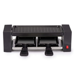 Appareil à raclette 2 personnes ALPINA - Polyvalent Grill + Raclette - Revêtement Anti-adhésif - 400W - 230V