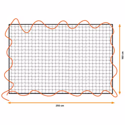 Filet De Charge Élastique, Taille : 1,6x2,5m, Maille 10x10cm. Comprend Un Cordon Élastique De 8 Mm. Black Decker