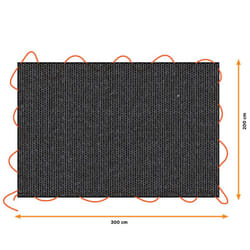 Black&decker - Bâche Noire Pour Remorque, Dimensions: 1,6x2,5m. Black Decker