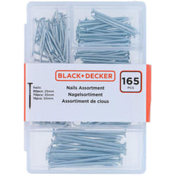 Black&decker - Assortiment d'ongles 165 pièces Black+Decker