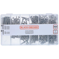 Black&decker - Vis pour panneaux de particules à tête croisée ph Black+Decker - Vis en acier pour fixation