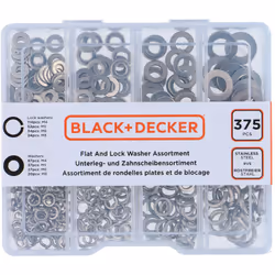 [Contenu] Un assortiment complet de rondelles plates et de blocage en acier de haute qualité pour vos projets de bricolage. [ ...