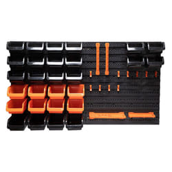 Black&decker - black+decker Ensemble de rangement 43 pièces - 98 x 23 x43 cm - Plastique - Noir