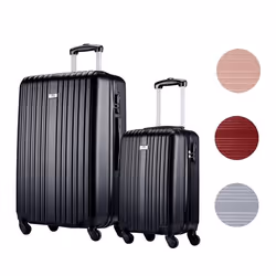 Slazenger Lot de Valise 2 Pièces Noir