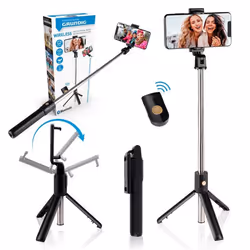 Grundig - Support pour smartphone / perche à selfie Bluetooth - 8711252249827