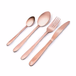 Set de couverts - ALPINA - 16 pièces - Cuivre - Service pour 4 personnes - Inox