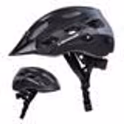 Casque de vélo - Dunlop - Taille L - Noir - 6 lumières LED - Réglable 58-61 cm