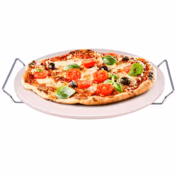 alpina Pierre à Pizza - Pizza Stone pour Barbecue et Four - Ø33 cm - Résistante