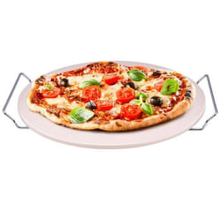 alpina Pierre à Pizza - Pizza Stone pour Barbecue et Four - Ø33 cm - Résistante