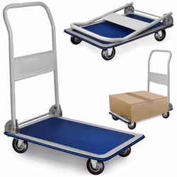 Chariot métallique pliable avec roues max. 150kg 82x48x73cm Chariot métallique pliable avec roues max. 150kg 82x48x73cm EAN:  ...