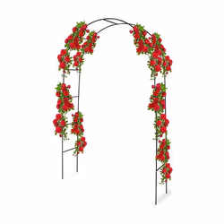 Arche de jardin - Kinzo - 240 x 140 cm - Métal avec revêtement poudre - Vert - Résistant aux intempéries