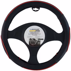 All Ride 871125241780 Housse de volant of voiture, 38 cm housse de voiture 38 cm noire avec surpiqûres rouges. EAN: 871125241 ...