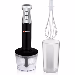 Découvrez le mixeur plongeant Alpina avec hachoir, un outil indispensable pour toutes vos préparations culinaires notamment m ...