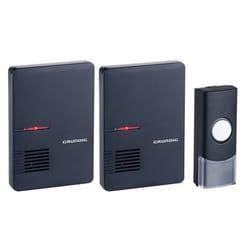 Sonnette sans fil - GRUNDIG - 2 récepteurs - 36 sons - Télécommande 80 m - Volume réglable