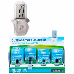 Thermomètre Extérieur Numérique Avec Ventouse - Piles 2xlr44 Incluses -EURO/U