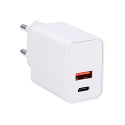 Grundig Charger 20W - Chargeur Rapide USB-C & USB-A - Adaptateur Universel pour Divers Appareils - Bloc de Charge USB Compact -