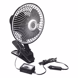 Ventilateur 12 V. Oscillant Diam.18 Cm Fixation Pi