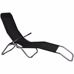 Lifetime Chaise de plage Noir 187 x 60 x 93 cm
